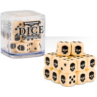 Dice Cube Bone - 20 stk 20 terninger til Warhammer 40K/Sigmar